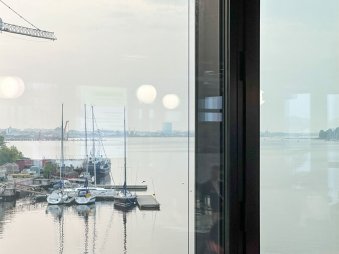 Blick auf den Rostocker Hafen
